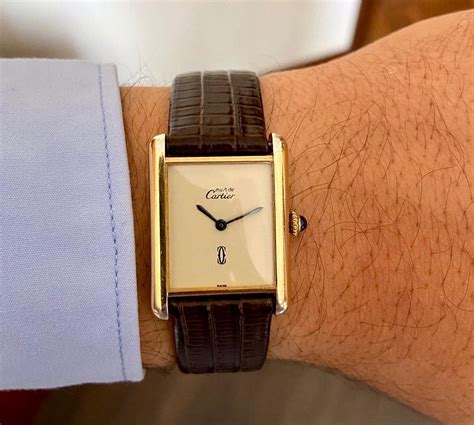 tank must de cartier 1970|cartier tank must on wrist.